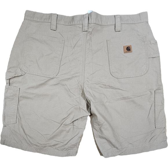 Carhartt B147 Khaki Canvas Ringspun Cotton Work Shorts NWOT Norm Gorpcore 42 - Picture 2 of 7